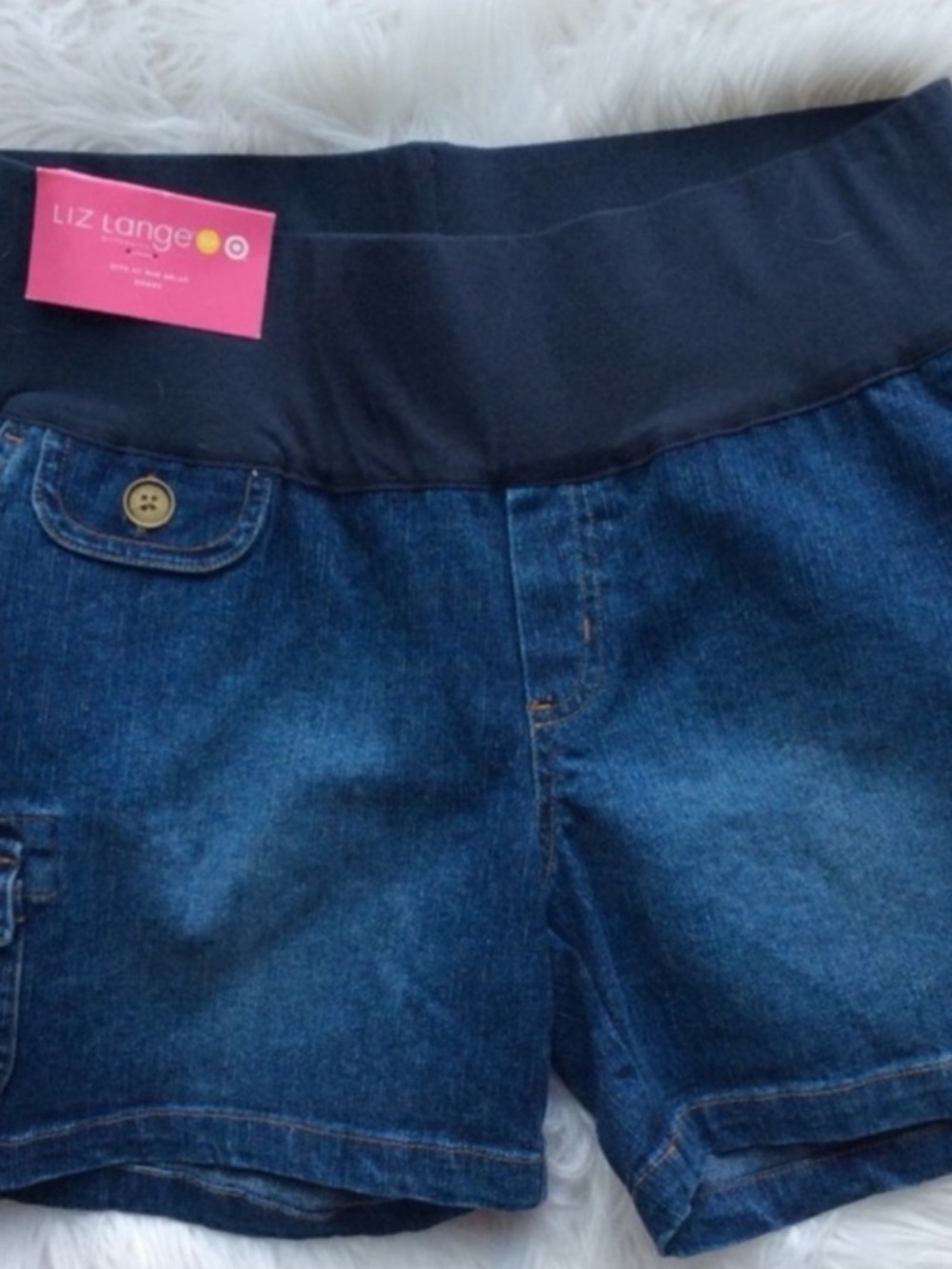NWT LIZ LANGE MATERNITY Denim Shorts